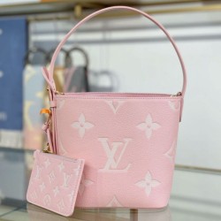 Replica qualità specchio LV ALL IN BB Tote Bag bicolore M14356 Rosa