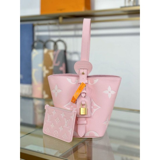 Replica LV ALL IN BB Tote Bag bicolore M14356 Rosa Imitazioni Replica qualità specchio LV ALL IN BB Tote Bag bicolore M14356 Rosa