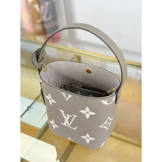 Replica LV All In BB Tote Bag bicolore M13045 Grigio Imitazioni Replica qualità specchio LV All In BB Tote Bag bicolore M13045 Grigio