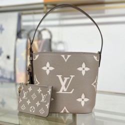 Replica qualità specchio LV All In BB Tote Bag bicolore M13045 Grigio