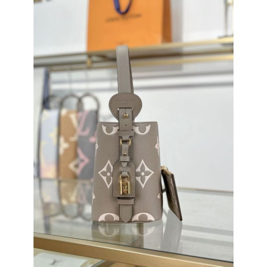 Replica LV All In BB Tote Bag bicolore M13045 Grigio Imitazioni Replica qualità specchio LV All In BB Tote Bag bicolore M13045 Grigio