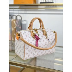 Louis Vuitton Speedy Soft 30 Lucky Bag M15108 Bianco bicolore Louis Vuitton Speedy Soft 30 Lucky Bag M15108 Bianco bicolore