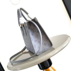 Replica LV Mini borsa tote Onthego m45653 m12465 grigio Imitazioni Replica qualità specchio LV Mini borsa tote Onthego m45653 m12465 grigio
