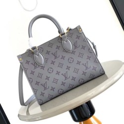 Replica qualità specchio LV Mini borsa tote Onthego m45653 m12465 grigio