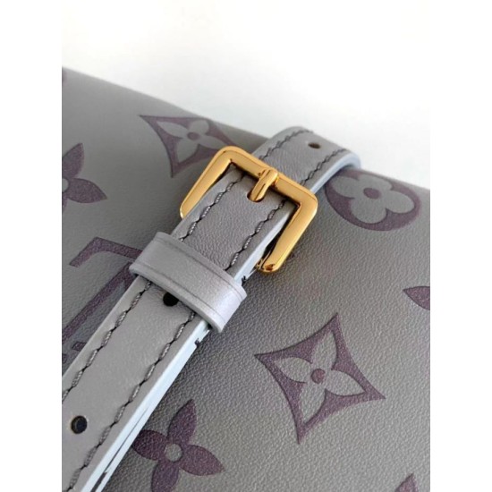 Replica LV Mini borsa tote Onthego m45653 m12465 grigio Imitazioni Replica qualità specchio LV Mini borsa tote Onthego m45653 m12465 grigio