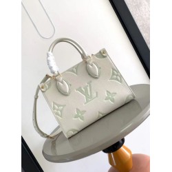 LV Mini borsa tote Onthego M45661 M45653 Beige