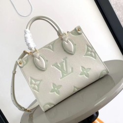 Replica qualità specchio LV Mini borsa tote Onthego M45661 M45653 Beige