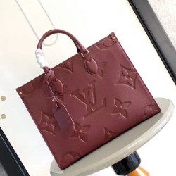 Replica qualità specchio Bora Pari all'originale replica tote Louis Vuitton Onthego MM M45607 M45595 Rosso