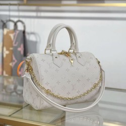 Replica qualità specchio Qualità superiore replica Speedy Bandoulière 25 M26690 Bianco