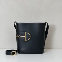 Replica qualità specchio Gucci 833660 Borse  Alta Qualità a secchiello piccola Nera