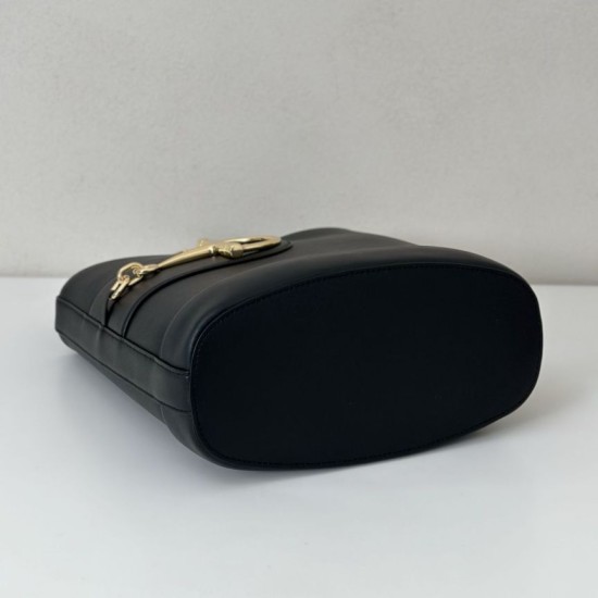 Replica Gucci 833660 Borse Alta Qualità a secchiello piccola Nera Imitazioni Replica qualità specchio Gucci 833660 Borse Alta Qualità a secchiello piccola Nera