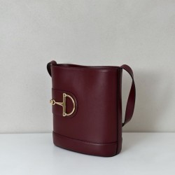 Gucci 833660 Borsa a secchiello piccola Bordeaux Gucci 833660 Borsa a secchiello piccola Bordeaux