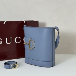 Gucci 833660 Borsa a secchiello piccola Blu Gucci 833660 Borsa a secchiello piccola Blu