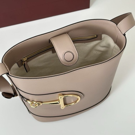 Replica qualità specchio Gucci 833660 Borsa a secchiello piccola Rosa