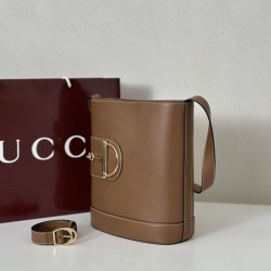 Gucci 833660 Borsa a secchiello piccola Marrone Gucci 833660 Borsa a secchiello piccola Marrone