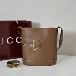 Gucci 833660 Borsa a secchiello piccola Marrone