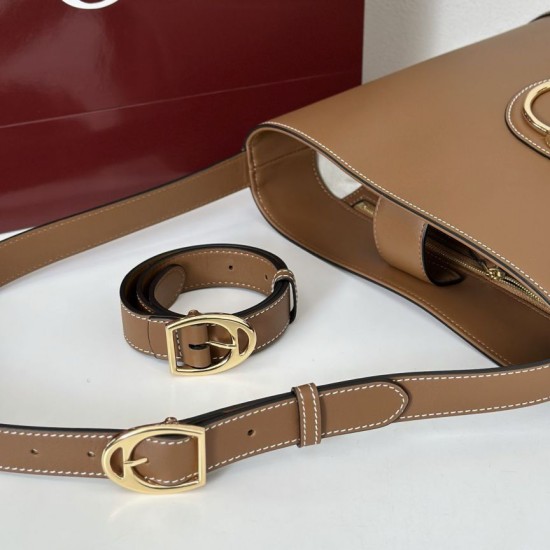 Replica qualità specchio Gucci 833660 Borsa a secchiello piccola Marrone