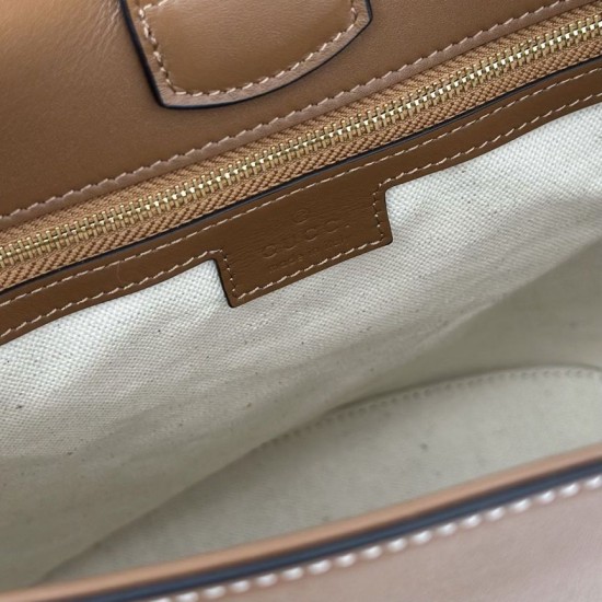 Replica qualità specchio Gucci 833660 Borsa a secchiello piccola Marrone
