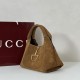 Replica Borsa a mano media Gucci Softbit in pelle scamosciata 837467 Marrone Imitazioni Replica qualità specchio Borsa a mano media Gucci Softbit in pelle scamosciata 837467 Marrone