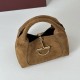 Replica Borsa a mano media Gucci Softbit in pelle scamosciata 837467 Marrone Imitazioni Replica qualità specchio Borsa a mano media Gucci Softbit in pelle scamosciata 837467 Marrone