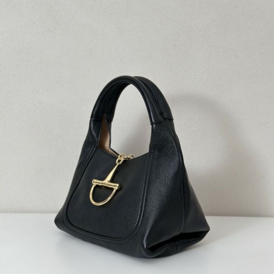 Replica qualità specchio Borsa a mano media Gucci Softbit 837467 Nero