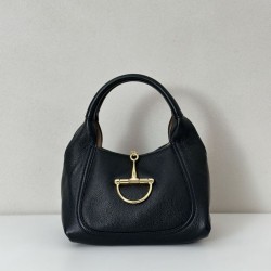 Borsa a mano media Gucci Softbit 837467 Nero