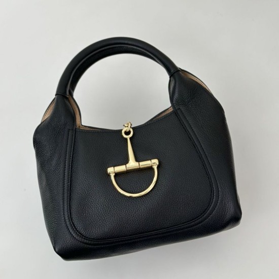 Replica qualità specchio Borsa a mano media Gucci Softbit 837467 Nero