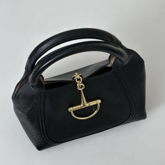Replica qualità specchio Borsa a mano media Gucci Softbit 837467 Nero
