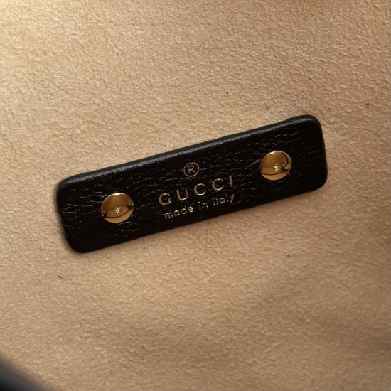 Replica qualità specchio Borsa a mano media Gucci Softbit 837467 Nero