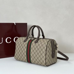 Replica Borse bauletto grande Gucci Ophidia Marrone 836824 Imitazioni Replica qualità specchio Borse bauletto grande Gucci Ophidia Marrone 836824