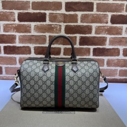 Replica qualità specchio Borsa a mano media Gucci Ophidia GG 772065 Marrone