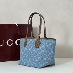 Bora Pari all'originale replica tote piccola Gucci Totissima 820496 blu jeans Bora Pari all'originale replica tote piccola Gucci Totissima 820496 blu jeans