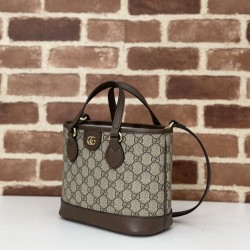 Replica Borsa tote piccola Gucci Ophidia 811716 caffè Imitazioni Replica qualità specchio Borsa tote piccola Gucci Ophidia 811716 caffè