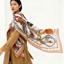 Replica qualità specchio Foulard quadrato in velluto intrecciato a mano Hermès, 140 arancione