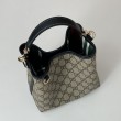 Borse Replica Alta Qualità a secchiello piccola Gucci GG Emblem 815118 Nera
