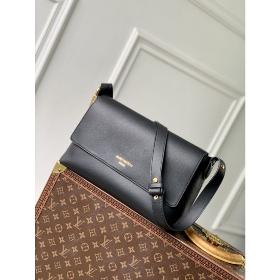 Borsa a tracolla LV Low Key Messenger M13148 Nero