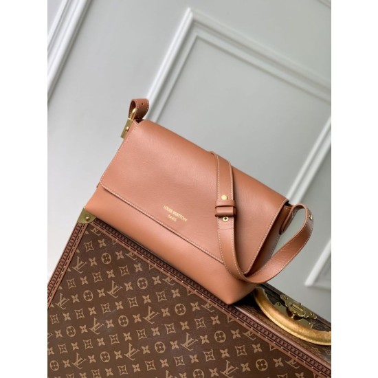 Borsa a tracolla LV Low Key Messenger M26532 Marrone