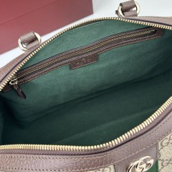 Borse Replica bauletto grande Gucci Ophidia Marrone 836824