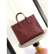 Bora Pari all'originale replica tote LV Onthego MM M45607 M45595 Rosso
