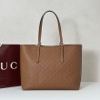 Borsa tote media Gucci GG Emblem 847456 Bordeaux