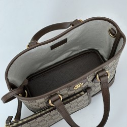 Borsa tote piccola Gucci Ophidia 811716 caffè