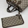 Borsa tote piccola Gucci Ophidia 811716 caffè