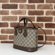 Borsa tote piccola Gucci Ophidia 811716 caffè