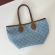 Bora Pari all'originale replica tote piccola Gucci Totissima 820496 blu jeans
