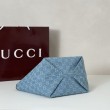Bora Pari all'originale replica tote piccola Gucci Totissima 820496 blu jeans