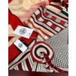Fazzoletto Hermès in cashmere e seta Ondsdemarch 140 rosso