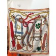 Foulard quadrato in velluto intrecciato a mano Hermès, 140 arancione