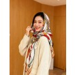 Foulard quadrato in velluto intrecciato a mano Hermès, 140 arancione