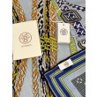 Alta gamma replica Foulard quadrato in velluto intrecciato a mano Hermès, 140 blu