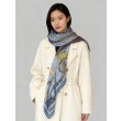 Alta gamma replica Foulard quadrato in velluto intrecciato a mano Hermès, 140 blu